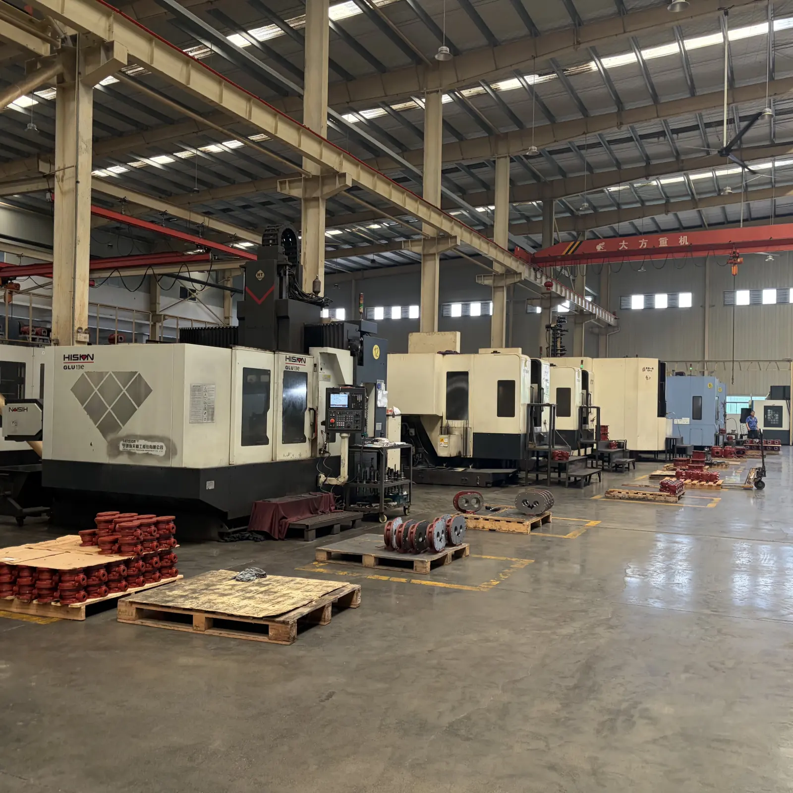 Machine tools across the machining floor